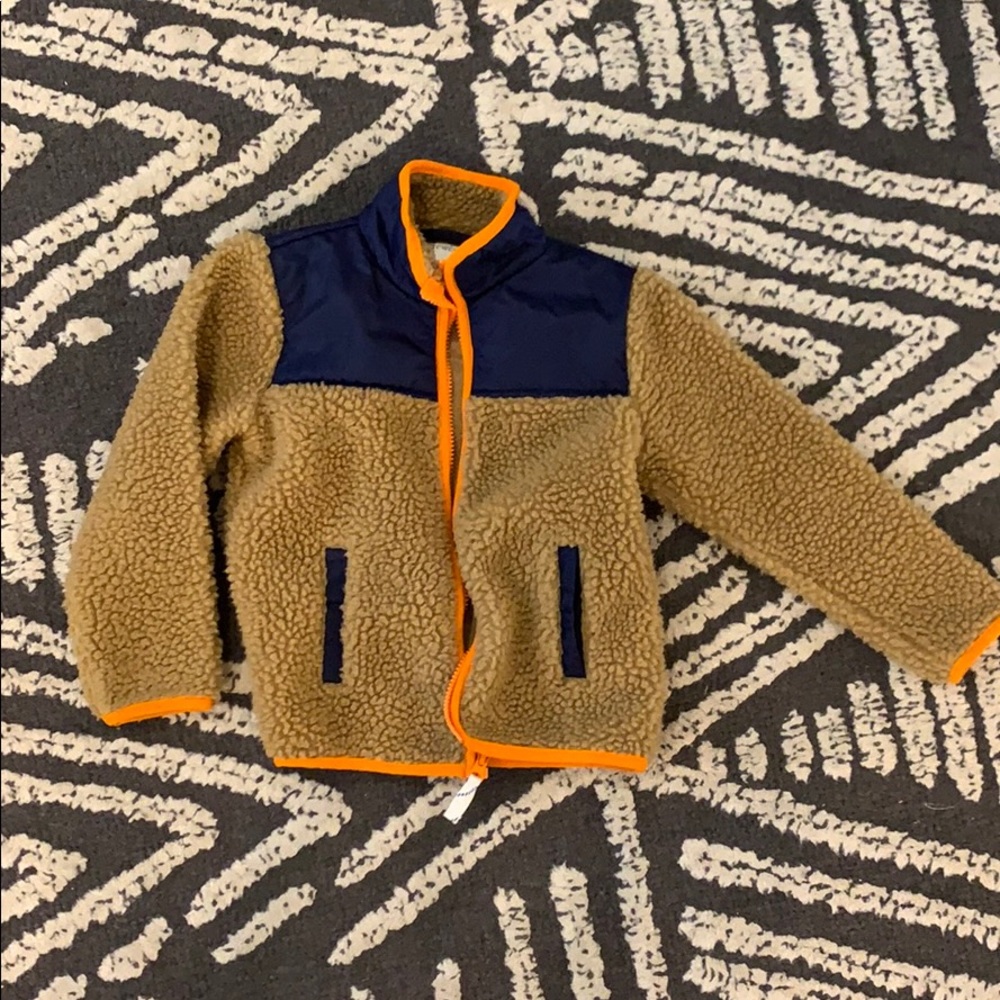 J. Crew Crewcuts Boys Color Blocked Sherpa Jacket